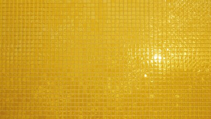 Wall Mural - golden yellow square pixel mosaic texture ideal for art and technology backgrounds