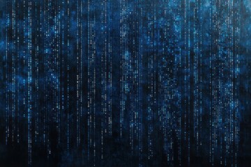 Blue digital binary background data blue.