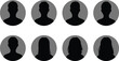 © Gustave McClure - PrintSilhouette Profile Icons: Minimalist Avatars for Gender Diversity in Modern Design