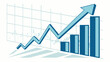 © maya - Business Growth Chart with Rising Graph Indicating Positive Financial Trend