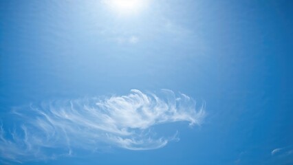Wall Mural - Bright gradient sky creating a refreshing visual experience