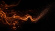 © TheWaterMeloonProjec - Fiery sparks against a dark backdrop with shimmering golden particles and flowing orange smoke.