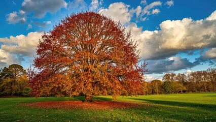 Wall Mural - A stunning fall afternoon surrounded by nature