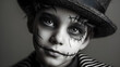 © Kate Y - little boy with make up on halloween style