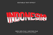 © Wahyu - 3D Indonesia Flag Editable Text Effect. Independence day of Indonesia element. Red and White text effect