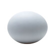 © tukul - Single Light Gray Egg Isolated on White Background.