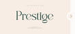 © manjulika - Prestige Minimal luxury font alphabet logo. Typography beauty fashion elegant minimalist serif italic fonts decorative wedding vintage retro logos. vector illustration