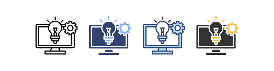 Innovation Icon Set Multiple Style Collection