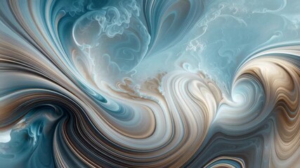 Wall Mural - elegant abstract digital art with fluid lines and soft gradients
