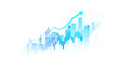 © HS 360 - Candle stick graph chart of stock market investment trading graph, illustration business and financial concepts on transparent background.