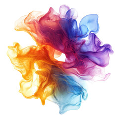 Wall Mural - colorful smoke swirls mixing in an artistic display creating vibrant patterns in shades of purple, o