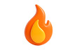© Mohitos - vector fire icon,Glossy 3D Flame Icon  Vibrant Modern Illustration