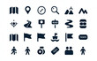 © Boshir - Travel and navigation icons collection location compass
