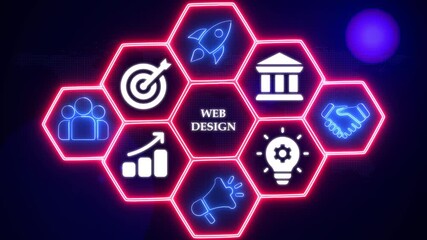 Creative Web Design and User Interface Development Concept. 