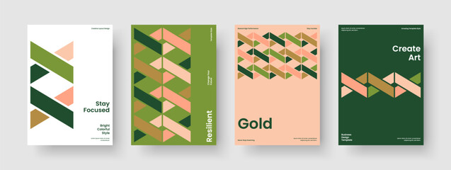 Wall Mural - Isolated Banner Layout. Creative Poster Design. Geometric Flyer Template. Report. Book Cover. Business Presentation. Background. Brochure. Catalog. Handbill. Pamphlet. Leaflet. Magazine. Journal