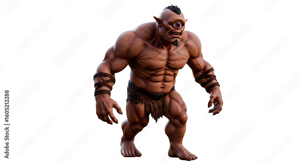 One eyed cyclops monster character design concept art for games and ...