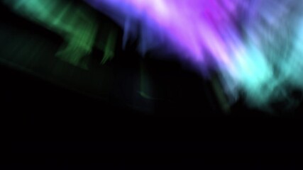 Wall Mural - celestial aurora dance purple and green animation