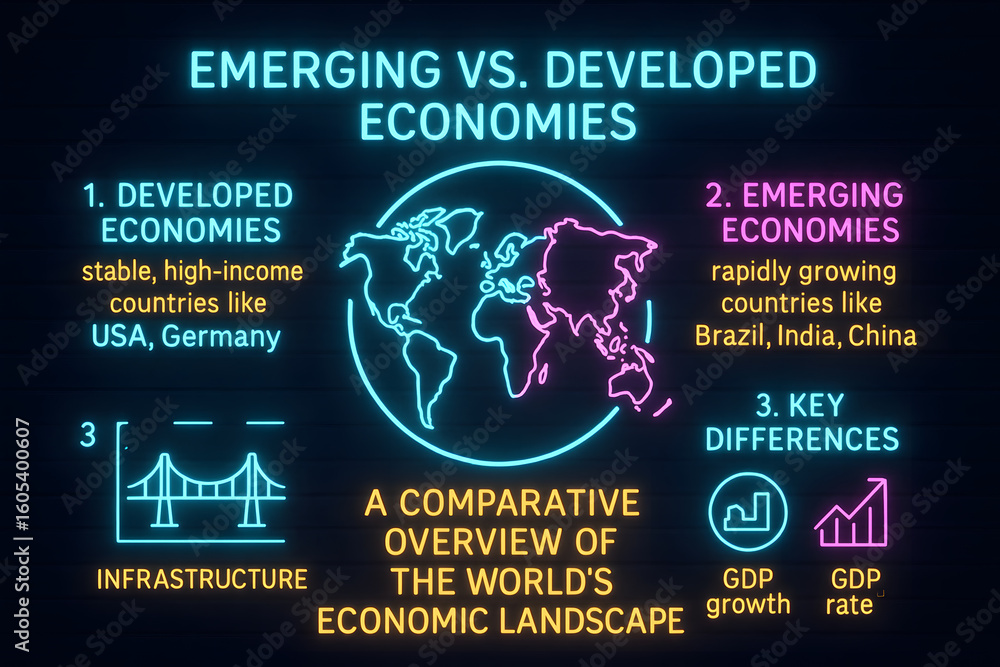 Economies: Emerging vs. Developed Nations Comparison for Global ...