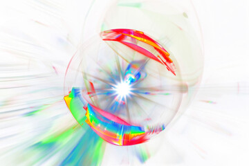 Canvas Print - png holographic blurry lens flare light accessories electronics.
