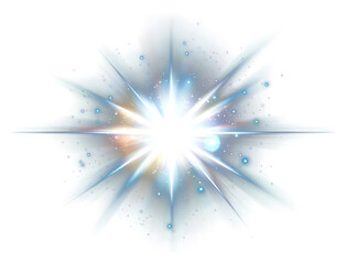 Canvas Print - png white glowing light effect illustration flare phenomenon.