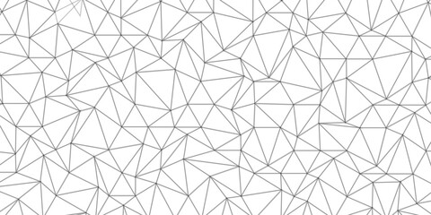 Wall Mural - Abstract of simple gray line triangle pattern geometric background .white background creative and geometric shape with white luxury pattern .Gray and white geometric background with low poly triangle