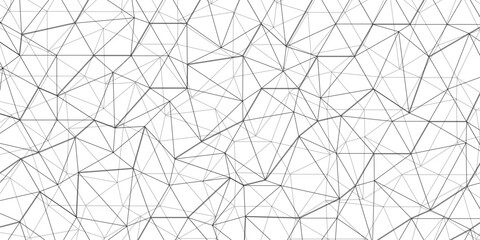 Abstract of simple gray line triangle pattern geometric background .white background creative and geometric shape with white luxury pattern .Gray and white geometric background with low poly triangle