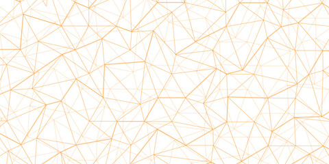 Abstract of simple GOLD line triangle pattern geometric background .white background creative and geometric shape with white luxury pattern .GOLDENand white geometric background with low poly triangle