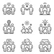 © Mahamodul Hassen - Quality full and unique Team building line icon set