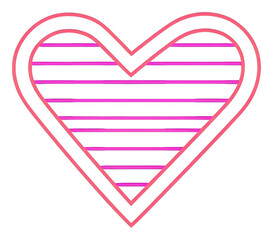 Wall Mural - png heart creativity weaponry striped.