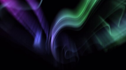 Wall Mural - aurora dancing colors background animation loop