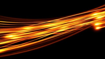 Wall Mural - abstract glowing lines with vibrant colors creating dynamic movement on a dark background for creati