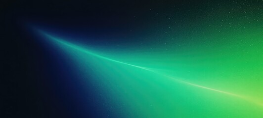 Wall Mural - Abstract Background BlueGreen Gradient with Light Streaks and Star Dust Effect