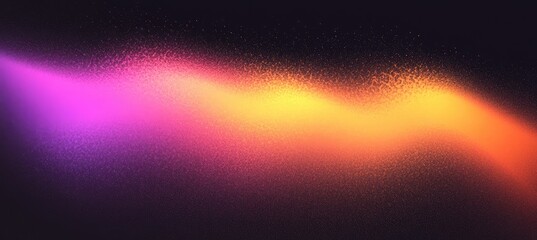 Wall Mural - Abstract Splatter Texture with Pink, Orange, and Yellow Gradient on Dark Backdrop