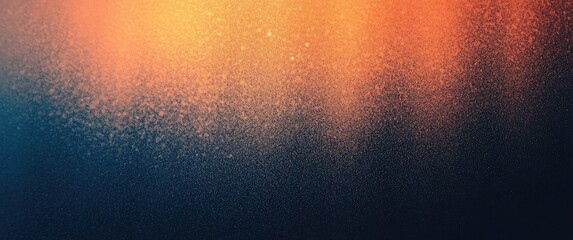 Wall Mural - Blue and Orange Gradient with Dotted Texture Elegant Overlay Blurred Background