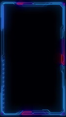 Wall Mural - hologram virtual interface display scan display technology spotlight user interface hud circle. hi t
