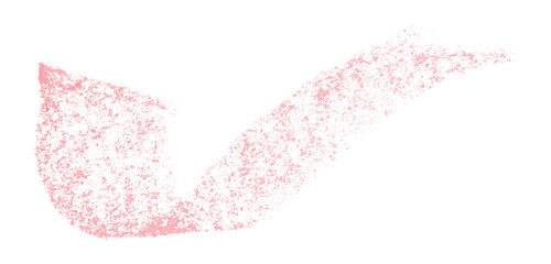 Pink crayon brush stroke isolated on transparent background