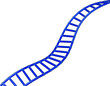 © Hammad - 3d Blue DNA helix with futuristic look, symbolizing genetics and biotechnology. 3d illustration