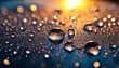 © CreativeX - Macro Water Droplets on Glossy Surface