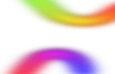 Wall Mural - grainy noisy color gradients shape cutout on transparent background, abstract neon glowing color eff