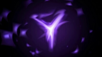 Wall Mural - Radiant purple star-shaped flare in seamless glowing loop
