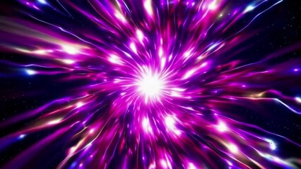 Wall Mural - Swirling Light Vortex Seamless Loop Animation
