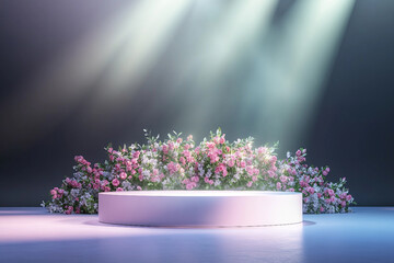 Wall Mural - luxury elegant podium for beauty and fashion product generative ai