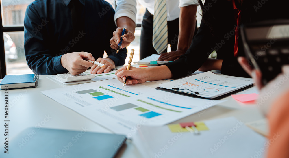 The financiers are calculating personal taxes for their customers.