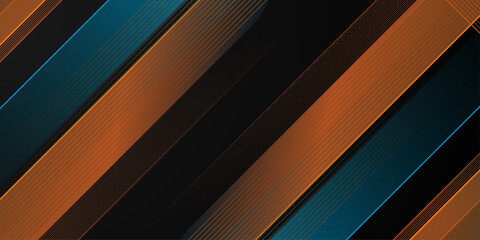 Wall Mural - dynamic abstract design featuring vibrant lines on a sleek background. straight lines and round tail
