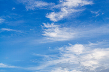 Wall Mural - Fantastic soft clouds at sunrise, natural composition