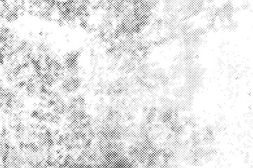 Wall Mural - abstract grunge halftone black dost texture on white background