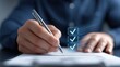 © Iaroslav - Professional businessman reviewing workspace checklist, marking details for quality control with precision in modern compliance corporate