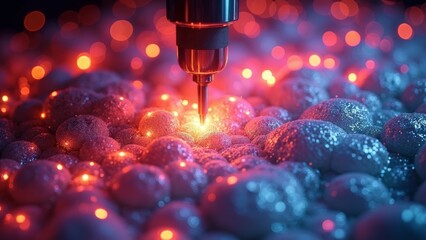 Wall Mural - cell research technology scene