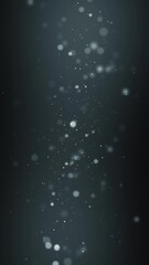 Wall Mural - abstract gray blue background with bokeh lights and dust animation,movie and science and space vertical social media motion background	