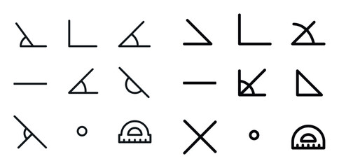 Minimalist Angle Icons